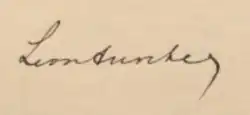 signature de Léon Auscher