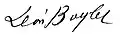 Signature de Léon Baylet