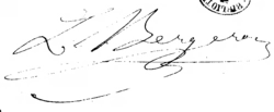 signature de Louis Bergeron