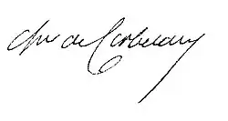 signature de Louis Chicoilet de Corbigny