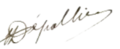 Signature de Louis Dépollier