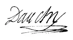 signature de Luc-Jacques-Édouard Dauchy