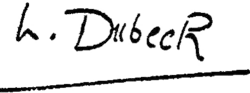 signature de Lucien Dubech