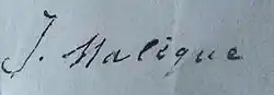 signature de Joseph Malègue