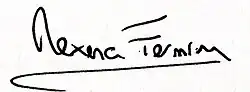 signature de Maxence Fermine