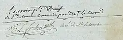 signature de Noël Lacroix