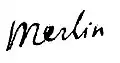 Signature de Philippe-Antoine Merlin