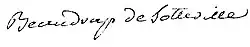 signature de Pierre-François de Beaudrap