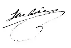 signature de Pierre-Joseph de Lachèze-Murel