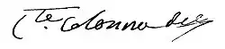 signature de Pierre-Paul Colonna de Cesari Rocca