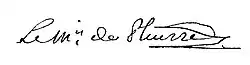 signature de Pierre-Charles de Pleurre