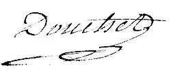 signature de Pierre Douchet