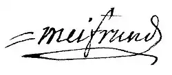 signature de Pierre Joseph Meifrund
