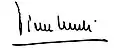 Signature de Pierre Merli