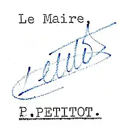 signature de Pierrette Petitot