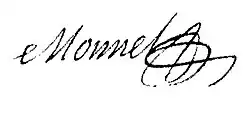 signature de Simon-Edme Monnel