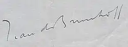 signature de Jean de Brunhoff