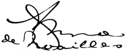 signature d'Anna de Noailles