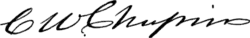 signature de Chester W. Chapin