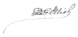 signature de Daniel Giraud Elliot