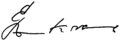 Signature de Egon Krenz