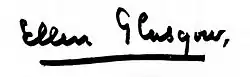 signature d'Ellen Glasgow