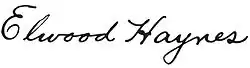 signature d'Elwood Haynes