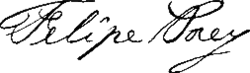 signature de Felipe Poey