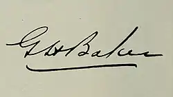 signature de George Harold Baker
