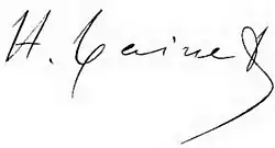 signature de Hippolyte Taine