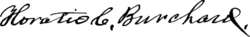 signature de Horatio C. Burchard