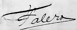 signature de Luis Ricardo Falero