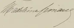 signature de Madeleine Lemaire