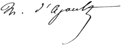 signature de Marie d'Agoult