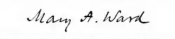 signature de Mary Augusta Ward