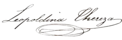 Signature de Léopoldine du Brésil