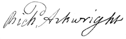 Signature de Richard Arkwright
