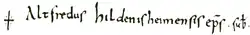 Signature de Altfrid