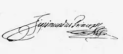 signature de Sigismond Ier Báthory