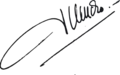 Signature de Sumitro Djojohadikusumo