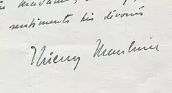 signature de Thierry Maulnier