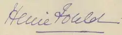 signature de Marie-Louise Heine-Fould