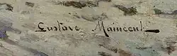 signature de Gustave Maincent