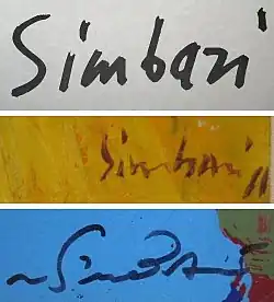 signature de Nicola Simbari