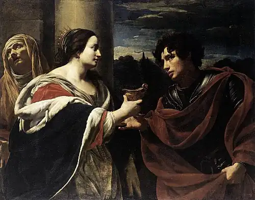 Sophonisbe reçoit la tasse de poison,v. 1623, Simon Vouet.