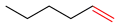 L'hex-1-ène a une double liaison terminale.