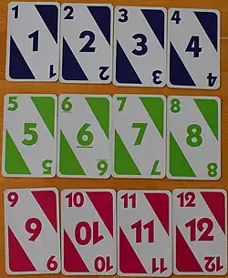 Cartes de Skip-Bo, modèle 2000.