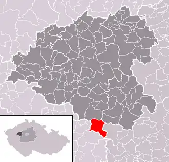 Localisation de Skryje