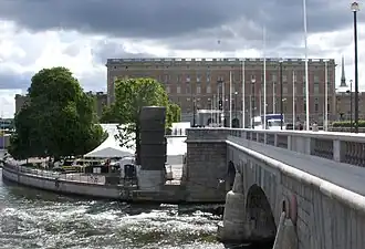 Strömparterren vu de Norrbro, juin 2010.