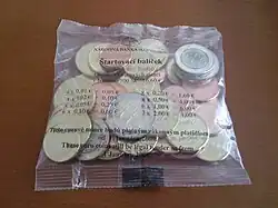 Starter kit d'euros slovaque